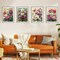 4 Pack 5D Diamond Painting Kits for Adults, Flower Diamond Art Kits for Beginners of All Ages, Round Full Drill Painting by Numbers Crafts Home Wall Decor